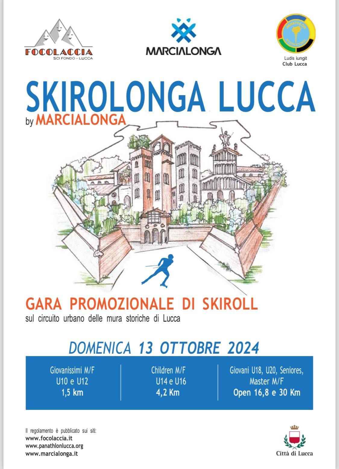 ANNULLATA SKIROLONGA LUCCA del 13 ottobre c. m.